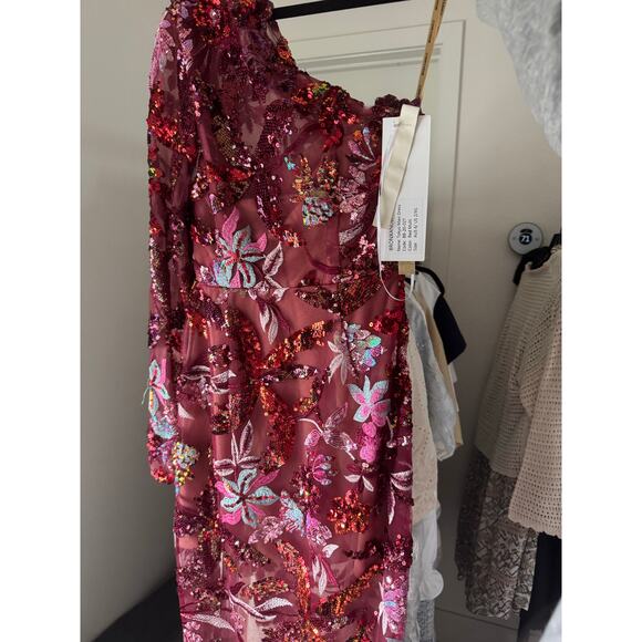 BRONX & BANCO  Tokyo Maxi Dress red Muliti AUs 6/ US2/ XS - Picture 5 of 11